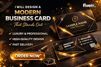 modern luxury business card
