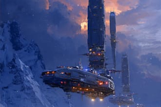 do design spaceship sci fi illustration and sci fi art
