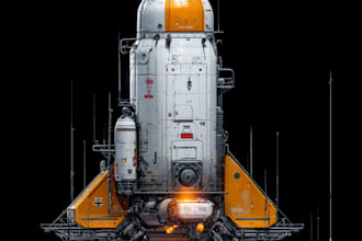 illustrate fantasy and sci fi spaceships