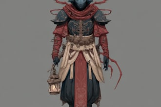 draw horror character art