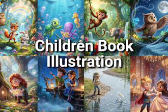 design children book illustration using nano banana pro