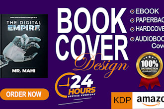 design a professional photographic book cover for amazon kdp