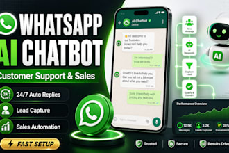 create whatsapp ai chatbot for customer support and sales