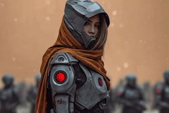 create epic star wars sci fi digital art