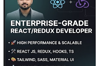 develop a high performance react js web application with redux