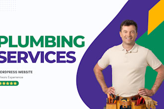 design a local plumbing service website with contact forms