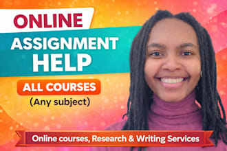 do online course help, sophia learning, studycom, straighterline, assigned tasks