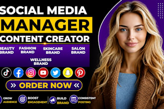 manage social media for fashion brands beauty skincare haircare spa marketing