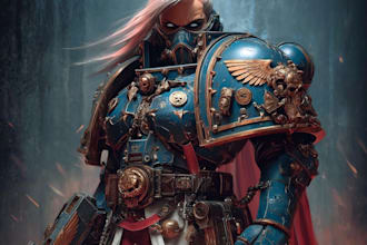 create a warhammer 40k art