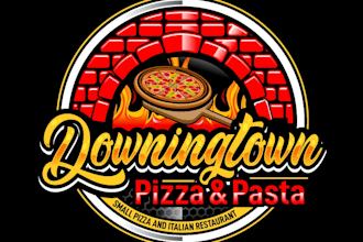 design excellent pizza logo with free vector file