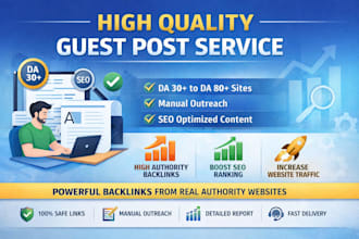 do manual guest post outreach and publish on authority blogs