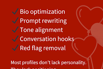 rewrite and optimize your hinge or tinder dating profile