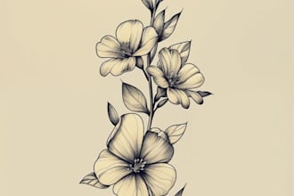 design a custom botanical logo