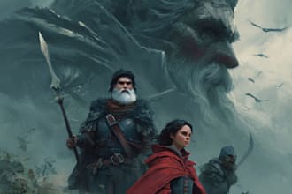 design unique fantasy book cover