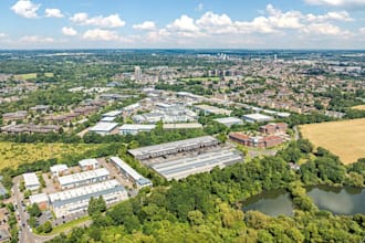 redevelop 3d industrial zone,warehouse park,urban landscape,factory model layout