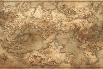 create fine line parchment maps for you