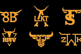 do professional western, cattle brand, ranch style, cow and farm logo