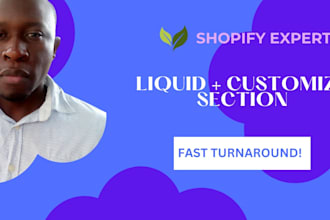 build high converting custom shopify sections, theme