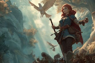 draw a fantasy illustration for you