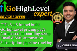 build  go high level saas funnel highlevel lead form automation ghl pricing page