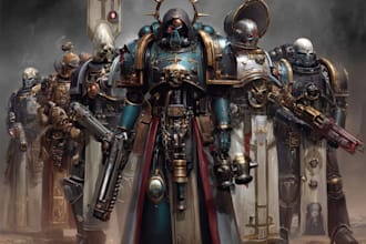 draw a warhammer 40k art