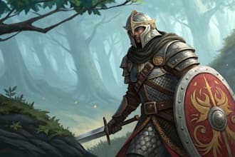 design marvelous dnd rpg armor character for dnd party
