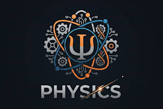 design a modern and professional physics logo for your brand