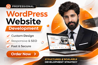 develop custom wordpress site with elementor or theme