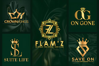 modern luxury, jewelry, crown, diamond, minimalist, signature logo