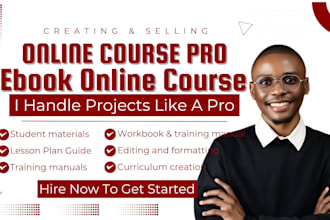 create ebook online course, curriculum, training content, online course content