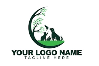 design a animal dog pet care veterinary logo