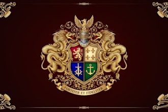 create minimalist church seal logo or coat of arms
