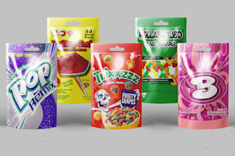 eyecatching candy or cannabis packaging with a fun twist
