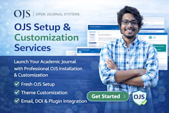 setup, customize, upgrade, fix, develop custom theme of ojs open journal system