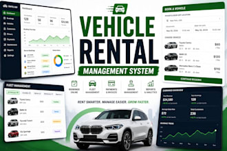 develop vehicle rental management, car parking and online booking software