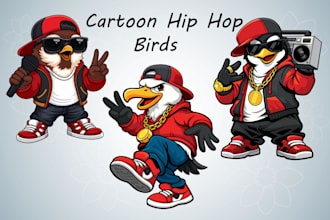draw amazing vector birds in an original style