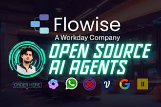build open source custom llm ai agents using flowise ai