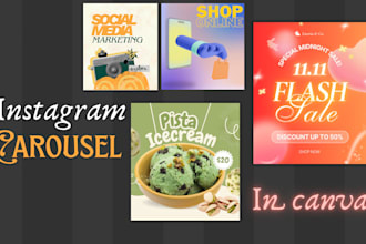 do trending instagram posts with canva