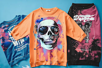 design tshirt, sweatsuit luxury streetwear clothing brand