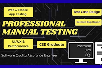 perform professional manual software testing
