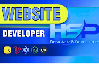 build a modern responsive website as a full stack developer