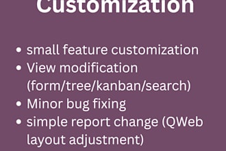 customize, develop and migrate odoo modules professionally