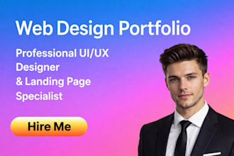 web design portfolio with a high quality