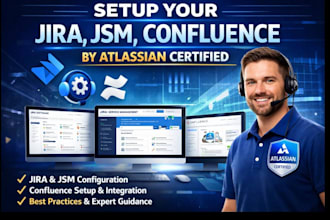 setup your jira, jsm, confluence, by atlassian certified