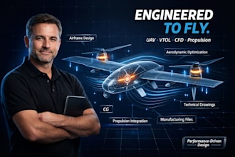 design uav airframe, vtol, propulsion, aviation, aerodynamics and cdf analysis