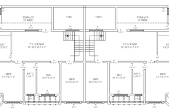 create professional autocad 2d floor plans and 3d models