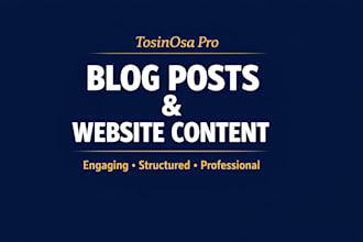 write engaging blog posts and website content