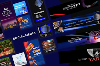 create web banners, google ads, blog post images any size
