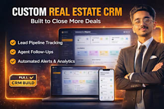 build custom real estate CRM or lead management system