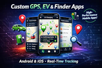 build tracking app, ev charging app, finder app, electric vehicle station app